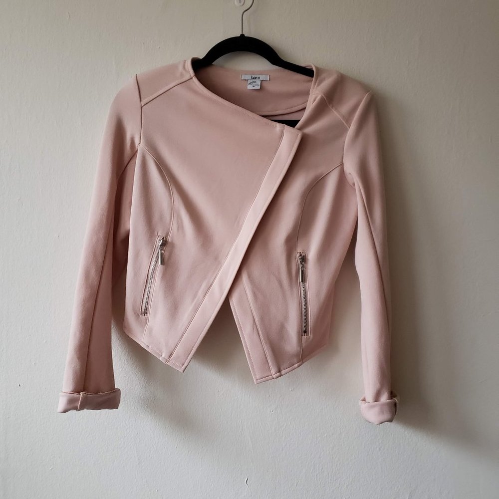 Bar III | Asymmetric Cut Blush Pink Blazer - Picture 2 of 4